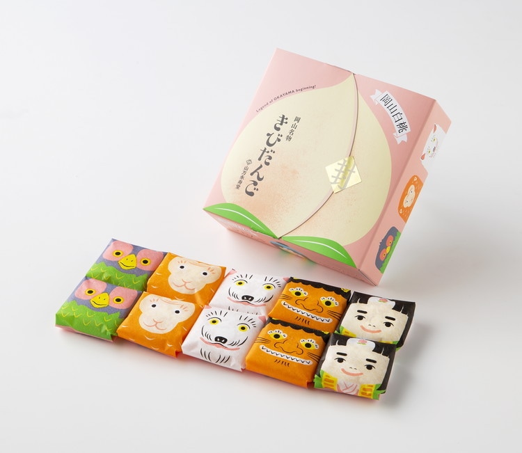 【産地取り寄せ商品】【3箱売り】 白桃 きびだんご 10個入×3箱 山方永寿堂| 岡山 きび だんご やまがた（送料別）(n)