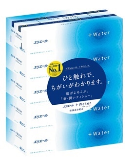 10個 セット 大王製紙 エリエール＋Ｗａｔｅｒ 180組×5Ｐ（送料別）(n)