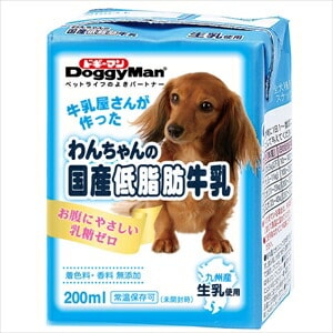 【限定クーポン対象商品】◆ドギーマン わんちゃんの国産低脂肪牛乳 200ml(送料別)(n)|0000049195224