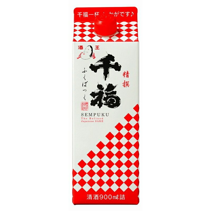(2本売り）三宅本店 ふくぱっく千福 精撰 900ml まとめ買い(×2) （送料別）(n)