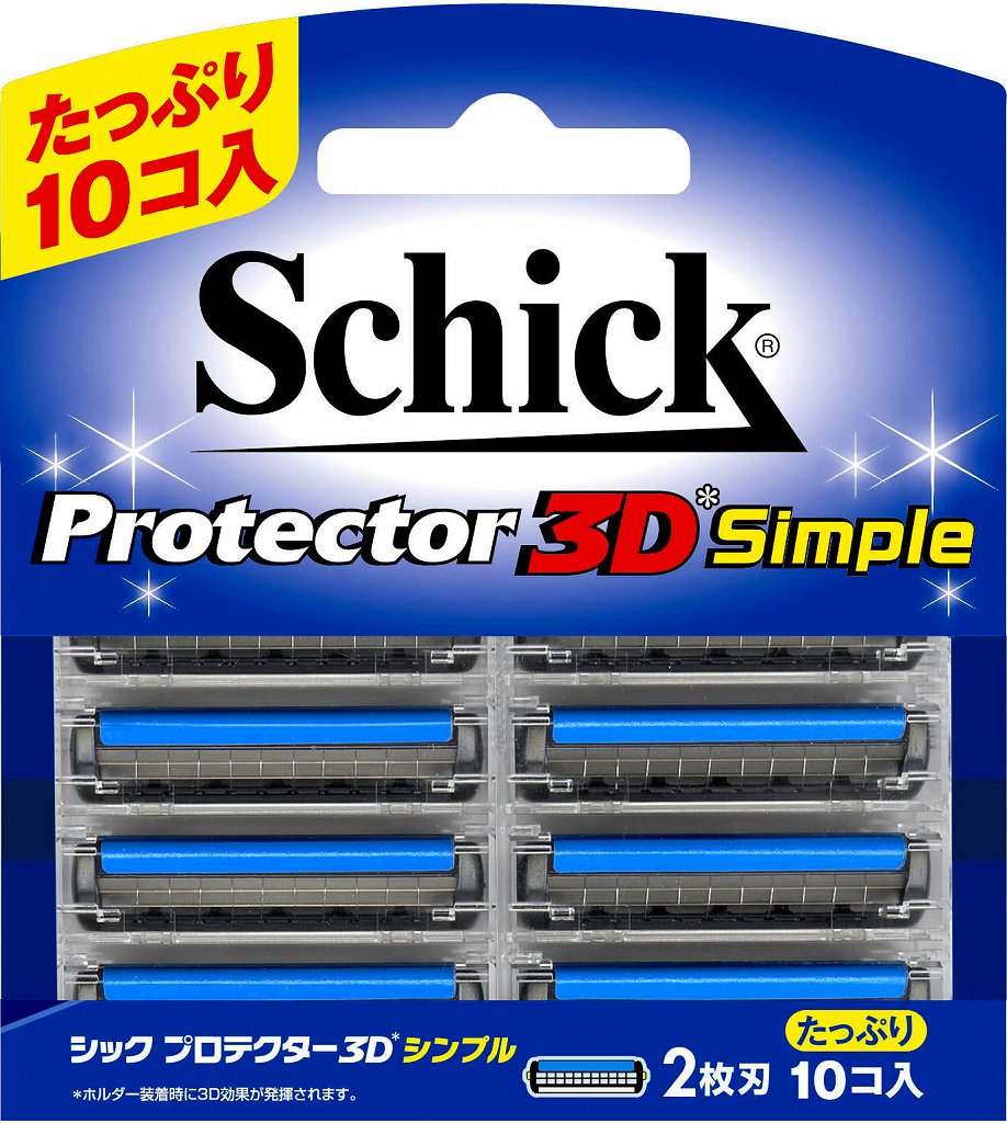 2個 セット シック プロテクター3Dシンプル替刃 10個(送料別)(n)