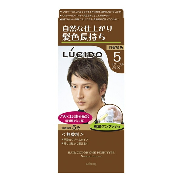 (4個売り）マンダム LCワンプッシュケアカラーNブラウン 50+50g（送料別）(n)