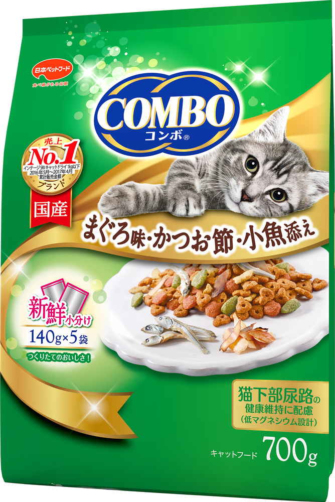 (5個売り)日本ペット コンボキャット まぐろかつお節小魚 700g(送料別)(n)