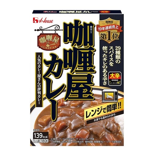 ハウス カリー屋カレー大辛 １８０ｇ　まとめ買い（×10）（送料別）(n)