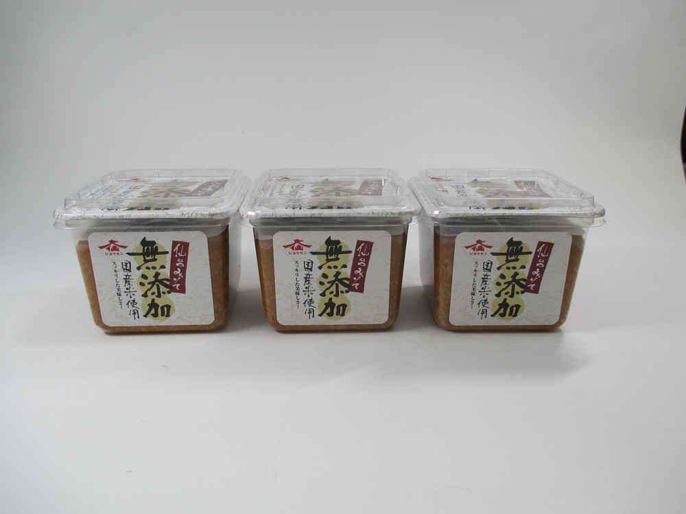 仙台味噌醤油 無添加国産米みそ 500g まとめ買い(×3)（送料別）(n)