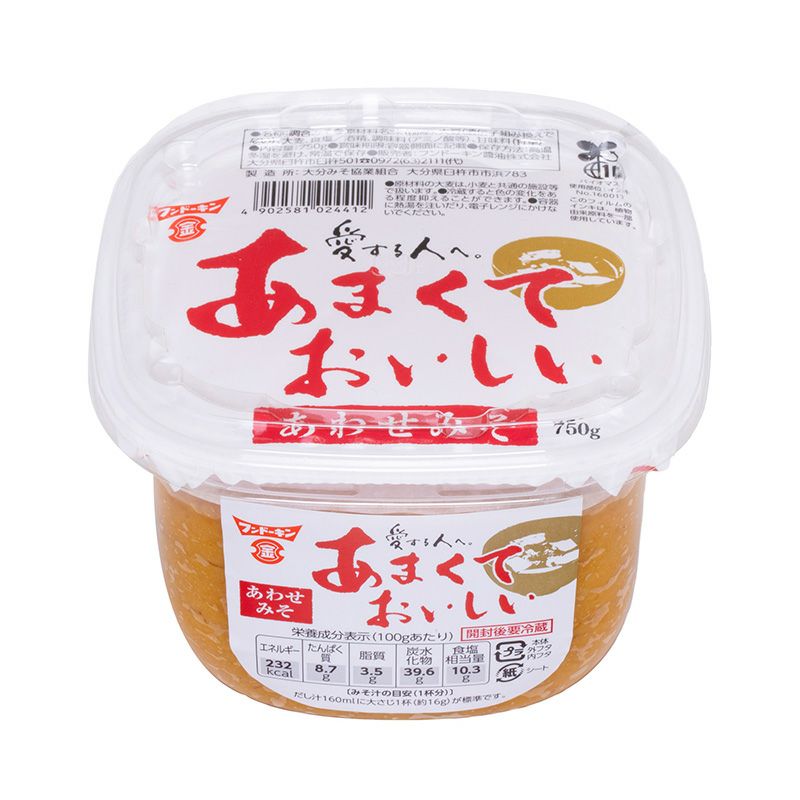 フンドーキン あまくておいしいあわせみそ 750g まとめ買い(×6)(送料別)(n)