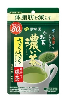 【限定クーポン対象商品】伊藤園 おーいお茶さらさら抹茶入り濃い茶 80g まとめ買い(×6)（送料別）(n)