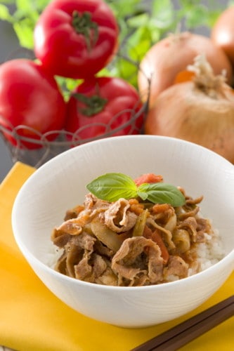 【産地取り寄せ商品】リストランテホンダ 本多哲也監修 国産牛と完熟トマトのイタリアン牛丼 (トンソンジャパン) | 43319(送料別)(n)