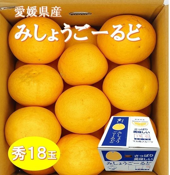 【産地取り寄せ商品】【予約販売】※4月2日より順次発送　愛媛県産 みしょうごーるど 秀１８玉 |  オレンジ 愛媛県産 愛媛（送料別）(n)