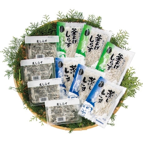 【産地取り寄せ商品】朝日共販 しらす三昧セット F-123-27 (しらすパークはなはな)| しらす 愛媛 ギフト(n)