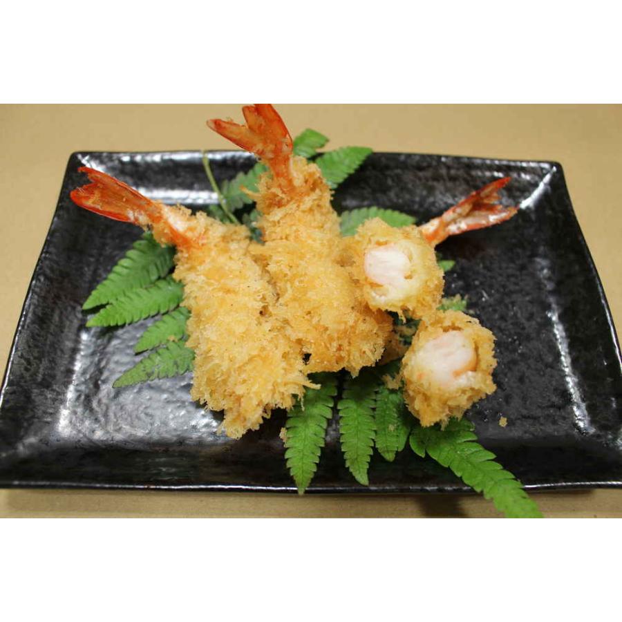 ◆【産地取り寄せ商品】林商店 オリジナル 天然・手作りエビフライ 8尾入り×3P（送料別）(n)