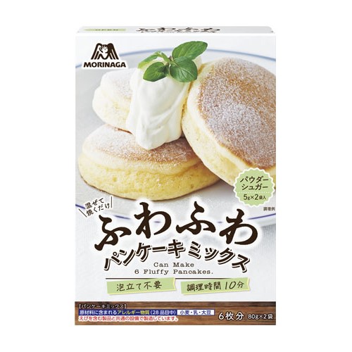 森永製菓 ふわふわパンケーキミックス 2袋入り 170g まとめ買い(×6)(送料別)(n)