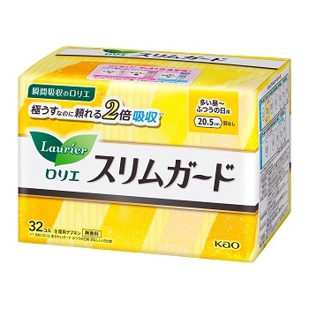 6個 セット 花王 ロリエスリムガードしっかり昼用羽なし 32コ（送料別）(n)