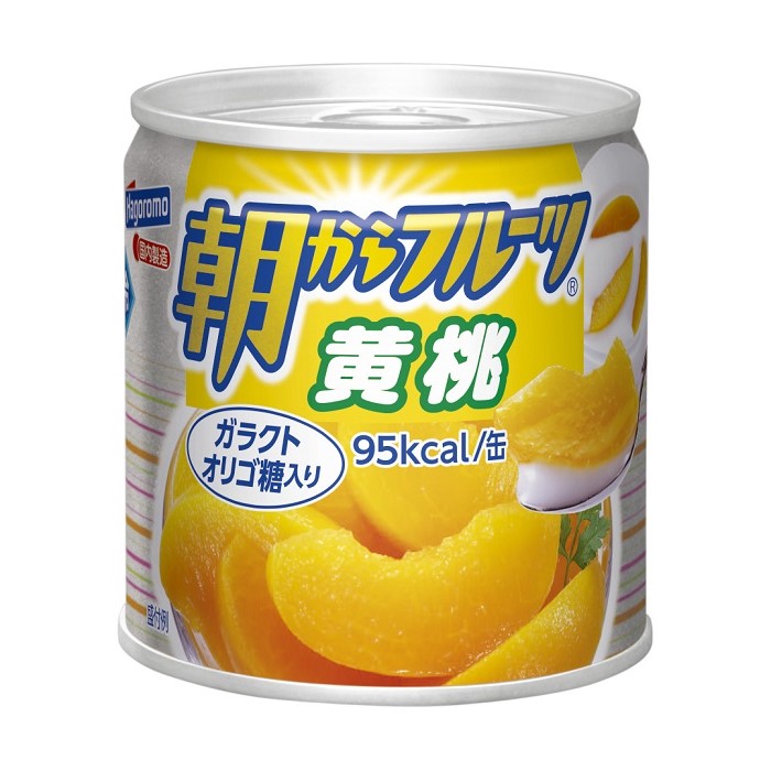 はごろも 朝からフルーツ 黄桃 190g まとめ買い(×6)(送料別)(n)