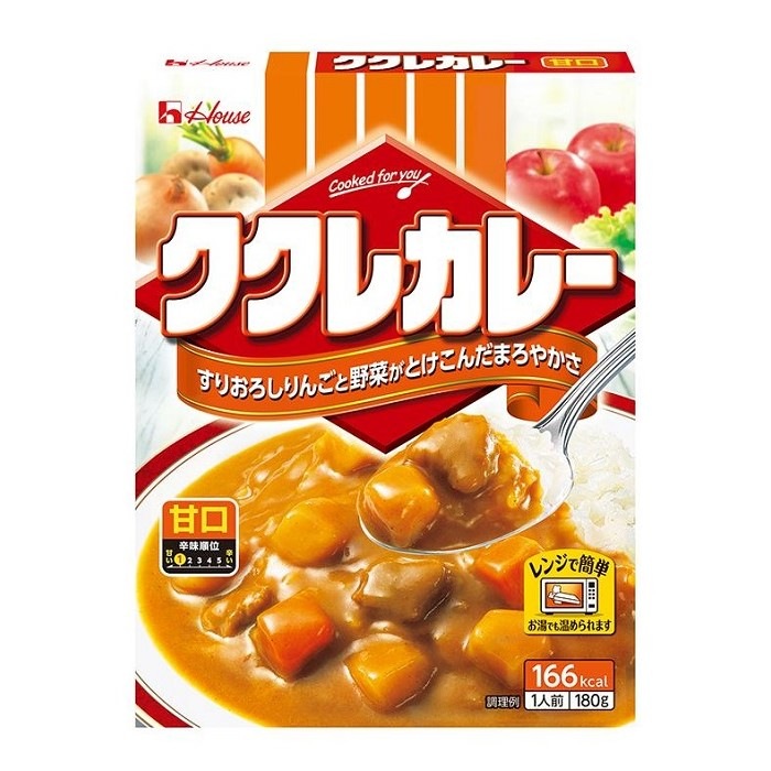 ハウス ククレカレー 甘口 180g まとめ買い(×10)（送料別）(n) 食品,調味料,その他 フジネットショップ