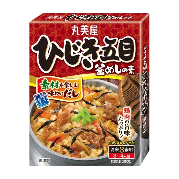 丸美屋 ひじき五目釜めしの素 215g まとめ買い(×10)（送料別）(n)