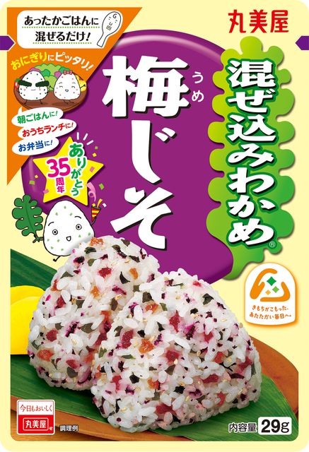 ◆丸美屋 混ぜ込みわかめ 梅じそ 29g まとめ買い(×10)（送料別）(n)