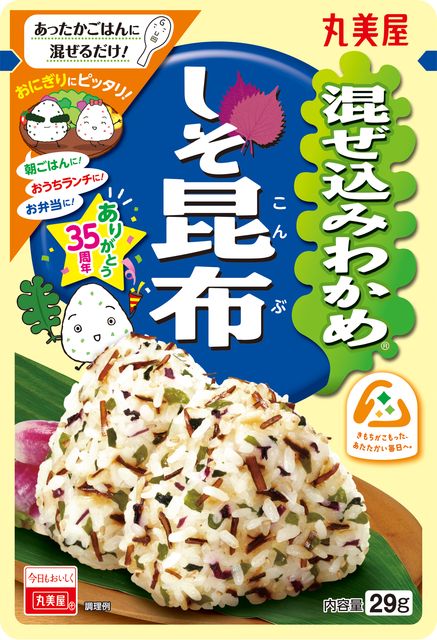 ◆丸美屋 混ぜ込みわかめ しそ昆布 29g まとめ買い(×10)（送料別）(n)