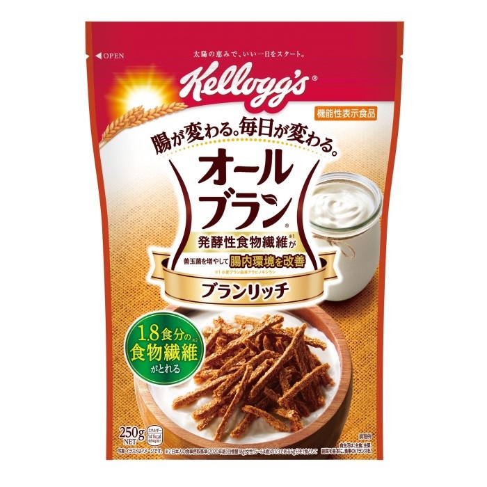 【限定クーポン対象商品】◆ケロッグ オールブラン ブランリッチ 250g まとめ買い(×6)（送料別）(n)