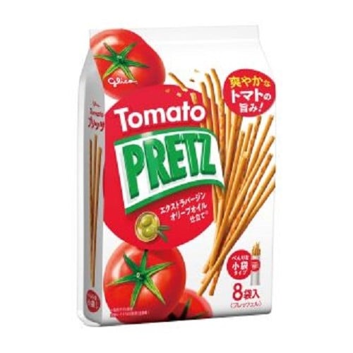◆グリコ トマトプリッツ8袋入 110g まとめ買い(×6)（送料別）(n)