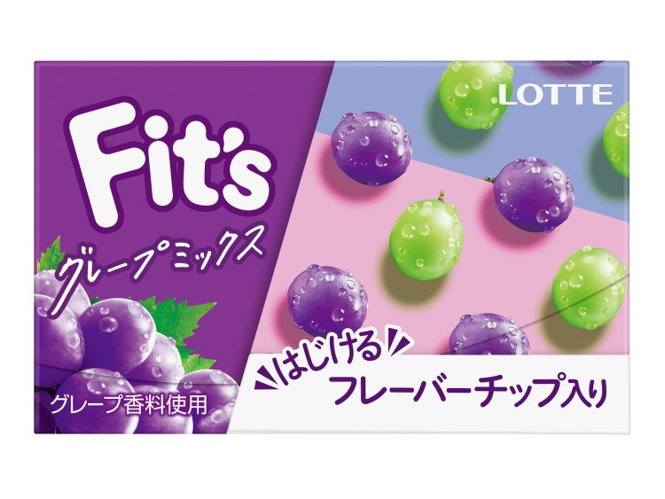 ロッテ Fitsグレープミックス 12枚入 まとめ買い(×10)（送料別）(n)
