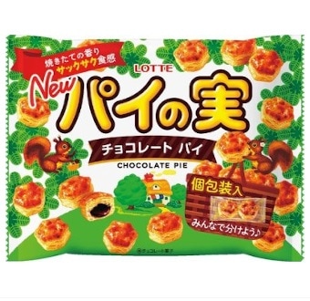 ロッテ パイの実シェアパック 124g まとめ買い(×18)(送料別)(n)