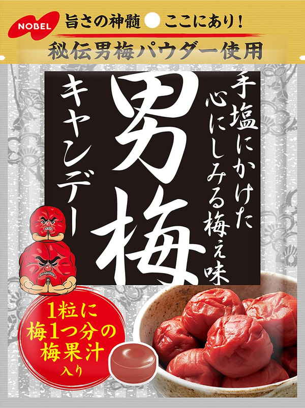 男梅グミ NOBEL ノーベル 男梅 80g まとめ買い(×6)（送料別）(n) | 菓子,あめ