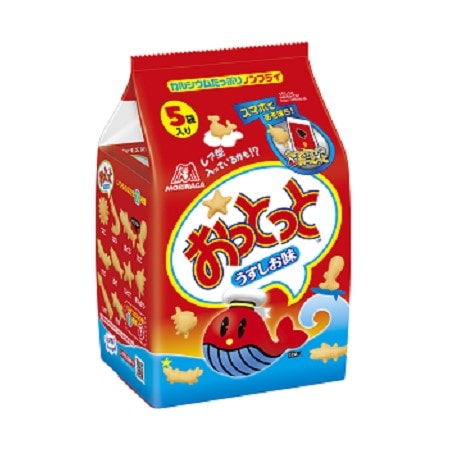 森永製菓 5袋おっとっとうすしお味 80g まとめ買い(×10)(送料別)(n)