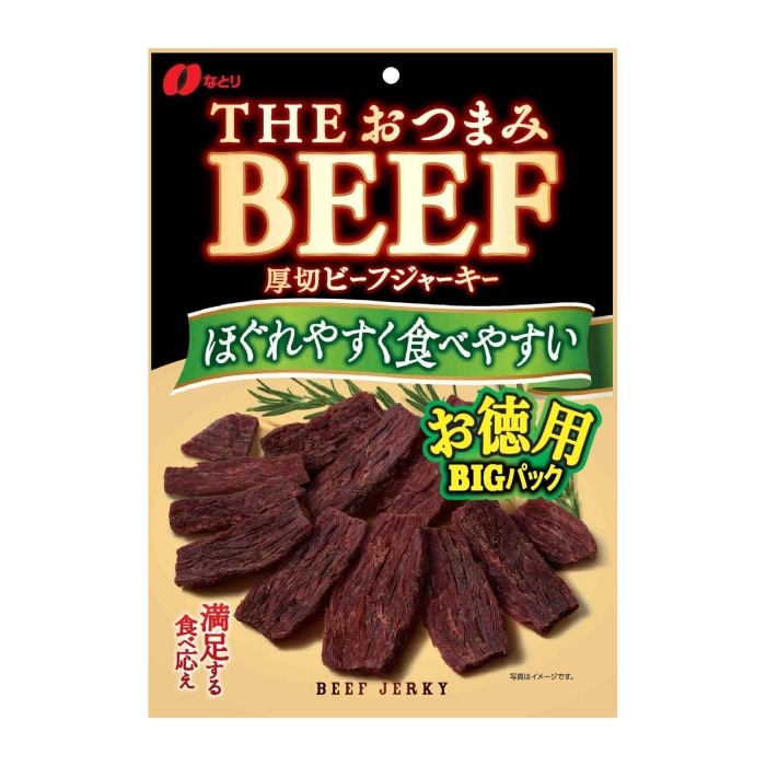 なとり おつまみビーフお徳用 80g まとめ買い(×5)（送料別）(n)