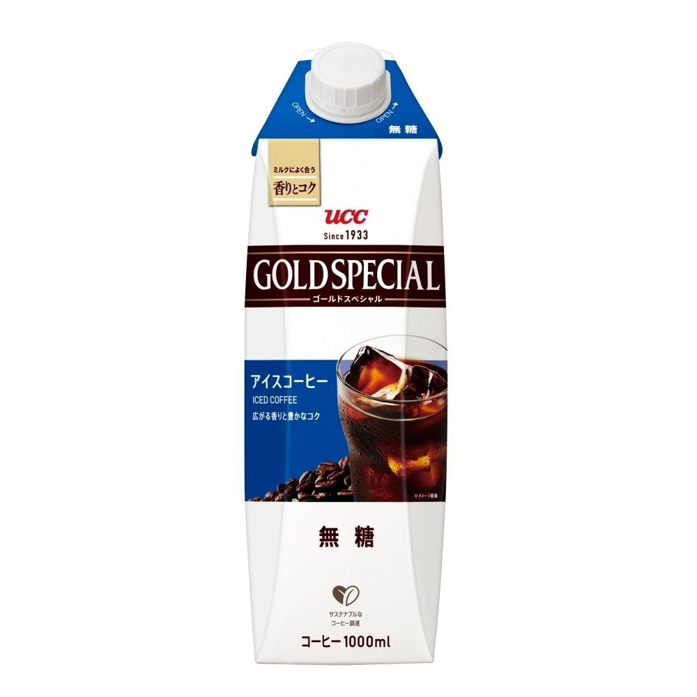 【送料込み※一部地域除く】UCC ゴールドSP アイスコーヒー無糖 1000ml まとめ買い(×12)
