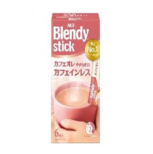AGF ブレンディスティック カフェインレス 9g×6本 まとめ買い(×6)（送料別）(n)