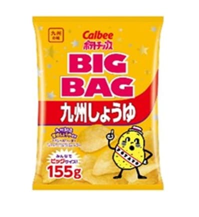 カルビー　ビッグバッグ九州しょうゆ １５５ｇ まとめ買い(×12)|4901330538828(tc)(049840)(n)