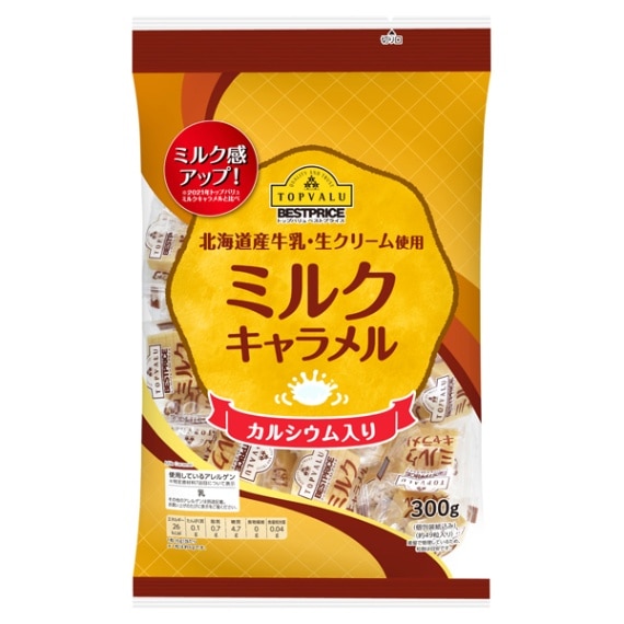 トップバリュ ミルクキャラメル 300g まとめ買い(×12)|4549414361582(tc)（送料別）(n)