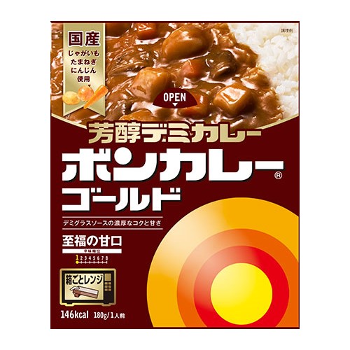 大塚食品 ボンカレーゴールド 芳醇デミカレー甘口 180g まとめ買い(×10)|4901150112963(402715)(n)