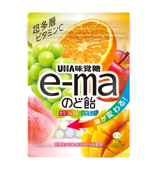 ピピン イーマのど飴袋カラフルフルーツチェンジ 50g まとめ買い(×6)|4514062257846(049840)(n)