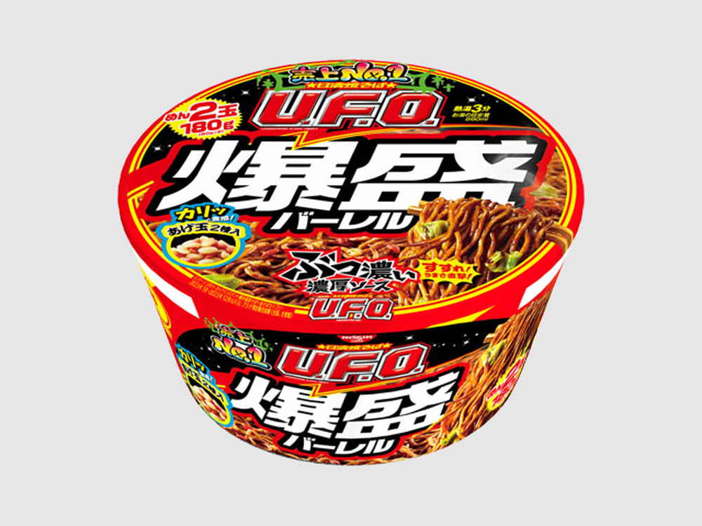 【限定クーポン対象商品】日清食品 焼そばUFO爆盛バーレル 223g まとめ買い(×6)|4902105267349(tc)(012956)