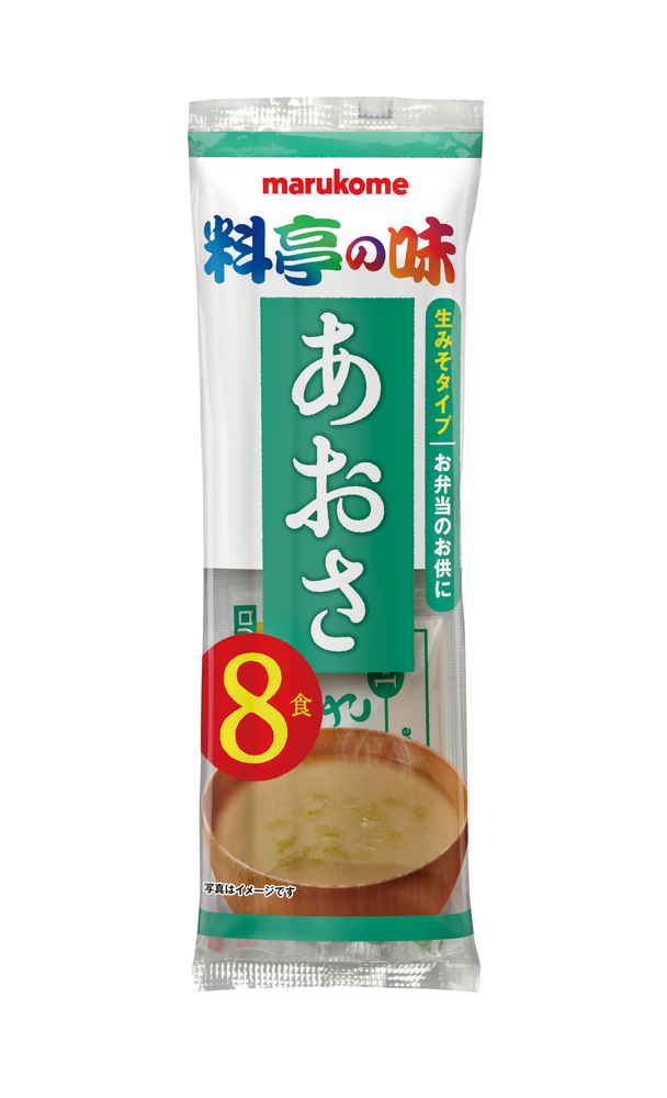 マルコメ 生みそ汁 料亭の味 あおさ 8食 136g まとめ買い(×12)|4902713132428(tc)(012956)