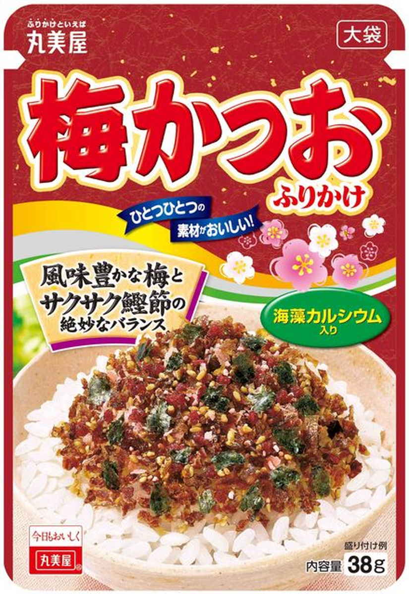 【限定クーポン対象商品】◆丸美屋 梅かつおふりかけ 大袋 38g まとめ買い(×10)|4902820108187(tc)(011020)