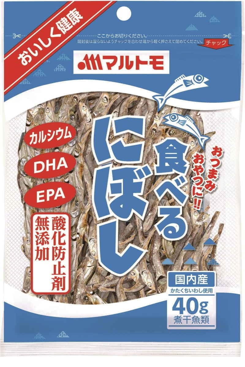 【限定クーポン対象商品】◆マルトモ 食べるにぼし 40g まとめ買い(×10)|4902833772030(tc)(011020)