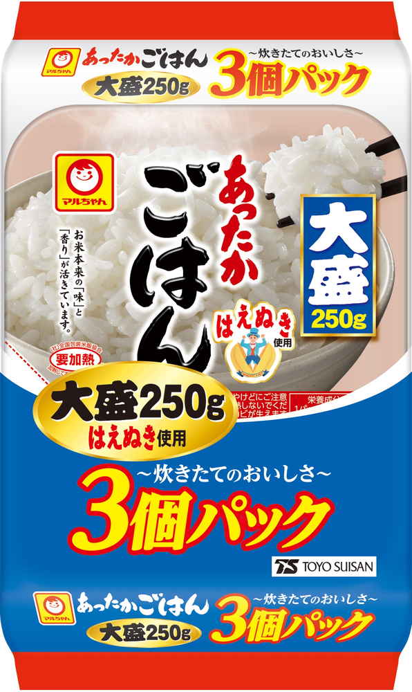 【限定クーポン対象商品】マルちゃん あったかごはん 大盛 3食入 まとめ買い(×8)|4901990166973(dc)(012956)