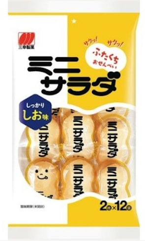 【単品】三幸製菓　ミニサラダしお味  ２４枚入(送料別)(n)