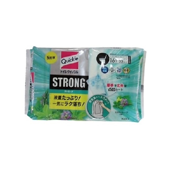 【単品】花王 トイレクイックルストロング シトラス 詰替 16枚(送料別)(n)