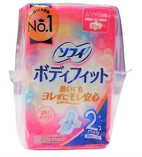 【単品】ユニチャーム　ボディフィット羽つき２個パック  ２０枚×２Ｐ(送料別)(n)