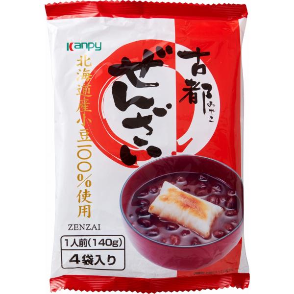 【単品】カンピー 古都ぜんざい 140g×4袋入り(送料別)(n)