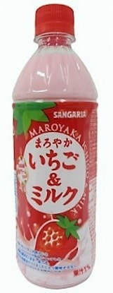 【単品】サンガリア　まろやかイチゴ＆ミルク  ５００ｍｌ(送料別)(n)
