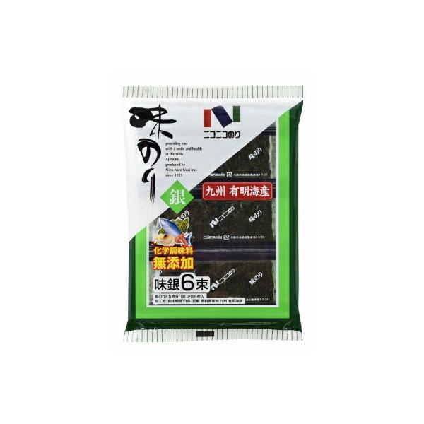 【単品】ニコニコのり 味銀 6袋(送料別)(n)