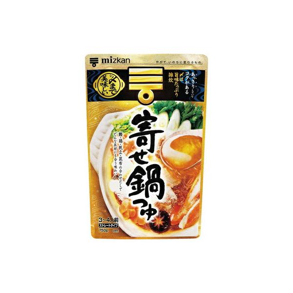【単品】ミツカン 〆まで美味しい 寄せ鍋つゆ 750g(送料別)(n)
