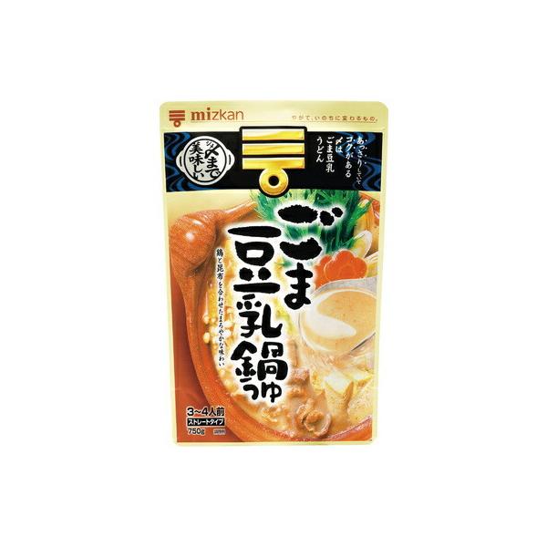 【単品】ミツカン 〆まで美味しい ごま豆乳鍋つゆ 750g(送料別)(n)