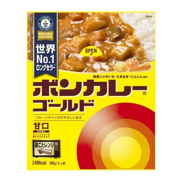 【単品】大塚食品　ボンカレーゴールド　甘口  １８０ｇ(送料別)(n)