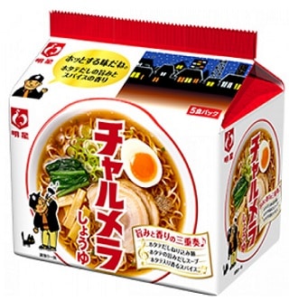 【単品】明星　チャルメラ　５食入り  ９７ｇ×５(送料別)(n)